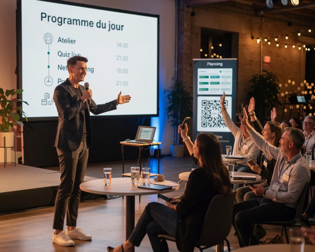 ambiance de convivialité en événementiel
