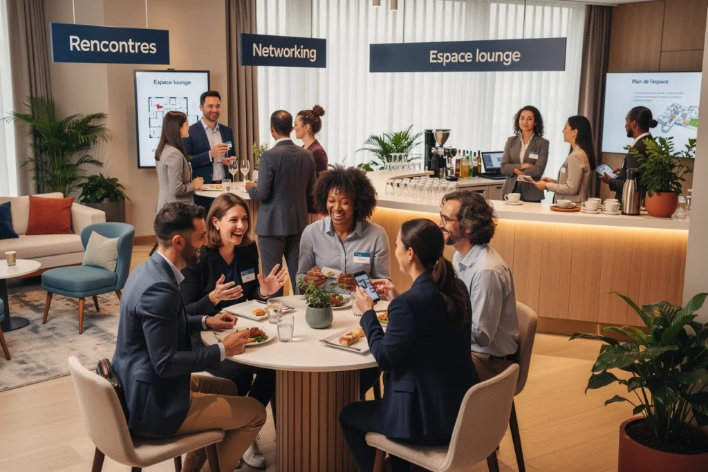 ambiance de convivialité en événementiel